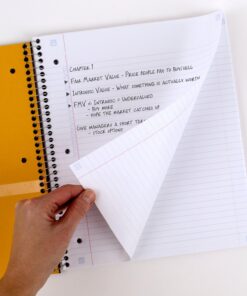 Five Star Spiral Notebooks + Study App, 3 Pack, 1 Subject, College Ruled Paper, Pockets, 100 Sheets, Home School Supplies for College Student or K-12, 11” x 8-1/2", Black, White & Red (73055) Black, White, Red 13 71RewFqlrJL