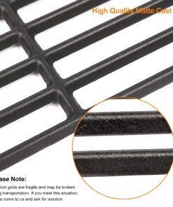 Hisencn 19 Inch Grill Grates Replacement for Jenn Air 720-0062 720-0062-lp 720-0337 720-0164, Brinkmann 810-8502-S 810-8501-S Gas Grill, Nexgrill 720-0003, Charmglow 720-0234, Part Number: 115-8500-0 Cast Iron 12 71RgJFSHWqL