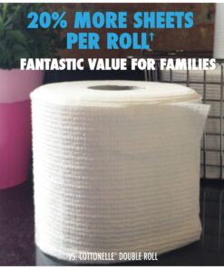 Cottonelle CleanCare Family Roll + Toilet Paper, Bath Tissue, 18 Toilet Paper Rolls 20 71RgdsL39qL