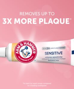 Arm & Hammer Sensitive Toothpaste, Refreshing Mint, Relieves Sensitivity, 4.5 Ounce (Pack of 12) 4.5 Ounce (Pack of 12) 13 71RgeAW96ML