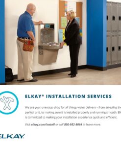 Elkay LZS8WSLK EZH2O Bottle Filling Station with Single ADA Cooler, Filtered, 8 GPH, Light Gray, Commercial 7 71Rh4tlSX5L 1