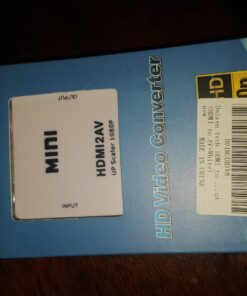 DAISEN HDMI to AV Converter 1080p HDMI to RCA CVBS AV Composite Adapter HDMI 2 AV Converter Support PAL/NTSC TV Format Output, White 22 71RhZlTV ML