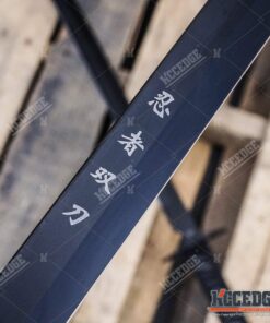 KCCEDGE BEST CUTLERY SOURCE 2PC Combo Full Tang 28in Tanto Ninja Katana Twin Sword Machete w/Nylon Sheath + Black Chinese Engraved on Blade Edition 24 71RhiWnIXzL