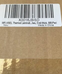 MFLABEL Thermal Laminating Pouches, 8.9 x 11.4-Inches Clear Thermal Laminating Plastic Paper Laminator Sheets for Photos Files Drawings for Use with Thermal Laminators 3 mil 500-Pack 500 Packs 3 Mill 20 71RiMsBQmyL