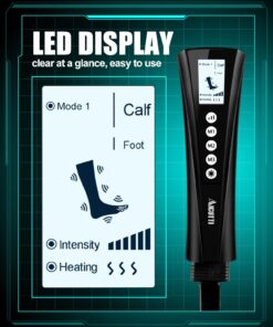 Alternative view of AICUTTI Foot and Leg Massager, Gifts for Women, Men, Mom, Dad, Christmas, Fathers Mothers Day, Air Compression Massager with Heat for Thighs, Calves, Knee, Feet, Edema, Swelling and Varicose Veins Present-2AI
