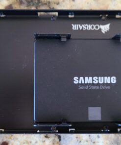 Corsair Dual SSD Mounting Bracket (3.5” Internal Drive Bay to 2.5", Easy Installation) Black 1 Count (Pack of 1) Dual SSD Mount 43 71RjH9xt0XL