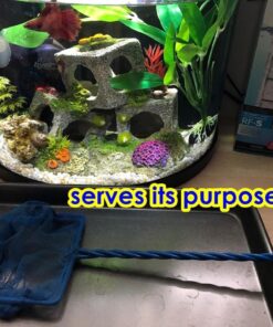 PENN-PLAX Quick-Net Aquarium Fish Nets – Durable, Strong, and Safe – Color May Vary (Blue or Green) 4" Net 30 71RkwfzBW3L