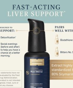 Quicksilver Scientific Nanoemulsified Milk Thistle - Silymarin Liquid with Liposome Delivery System - Immune, Detox + Liver Cleanse Support (1.7oz / 50ml) 11 71RlKjLE7AL