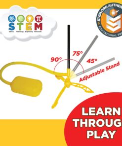 Stomp Rocket Original Ultra Rocket Launcher for Kids - Soars 200 Ft - 4 High Flying Rockets and Adjustable Launcher - Fun Outdoor Toy and Gift for Boys or Girls Age 5+ Years Old Ultra 4 Rockets 23 71RlXtZuHdL