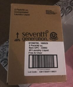 Seventh Generation Concentrated Laundry Detergent Liquid Free & Clear Fragrance Free 40 Fl Oz (Pack of 2) Free and Clear 43 71RlhfYNZDL 1