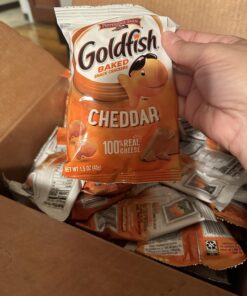 Pepperidge Farm Goldfish Cheddar Crackers, 1.5 oz. Snack Packs, 30-count Multi-pack Box Cheddar 30ct 30 71RltnQwJvL