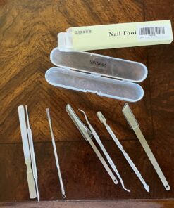 ZIZZON 7 Pcs Ingrown Toenail File and Lifters Set, Stainless Steel Ingrown Toenail Removal Kit, Manicure Treatment Under Nail Cleaner Pedicure Tools 7pcs 37 71RlxTXNj L
