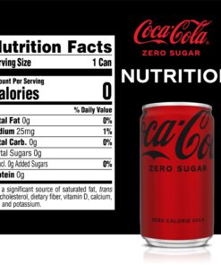 Coke Zero Sugar Diet Soda Soft Drink, 7.5 fl oz, 10 Pack 7.5 Ounce Can (Pack of 10) 15 71Rm8dkL3ML