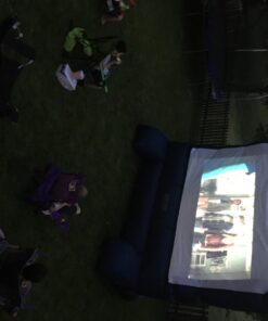 Gemmy 39127-32 - Airblown - Movie Screen - 120"x70" Widescreen Deluxe w/Storage Bag - Blue Outdoor Inflatable Deluxe Movie Screen 47 71RmIAMpRVL