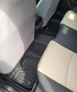 LASFIT Floor Mats Fit for Honda Civic 2016-2021 1st & 2nd Row Set, All Weather TPE Car Liners Black 30 71RmTFmKneL