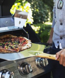 Onlyfire Stainless Steel Pizza Oven Kit for Gas Grill, Charcoal Grill and Propane, Portable Grill Top Pizza Oven Kit Baking Tools Including Pizza Stone, Pizza Peel & Thermometer 20 71RnJofbLWL