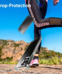 JJGoo Compatiable with iPhone 12 Case and 12 Pro Case Clear, Transparent Shockproof Phone Case, Slim Anti-Scratch Hard PC Back Protective Cover Bumper, Clear 14 71RnxKJeHiL