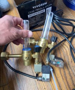 VIVOSUN Hydroponics CO2 Regulator Emitter System with Solenoid Valve Flowmeter for Grow Room Grow Tent Garden House Aquarium 39 71RoXWgnZL