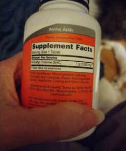 NOW Supplements, NAC (N-Acetyl-Cysteine) 1,000 mg, Free Radical Protection*, 120 Tablets 120 Count (Pack of 1) 33 71Roh8 C9qL