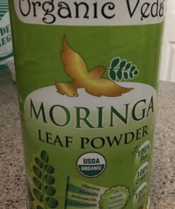 Organic Veda Moringa Powder – 100% Pure and Organic USDA Certified Moringa Leaf Powder for Overall Health – Non-GMO Whole Green Super Food Nutrition to Boost Immunity, 1lb (Pack of 1) 33 71RpM8pTLL