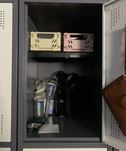 LockerMate Adjust-A-Shelf Locker Shelf, Easy to Use, Extends to Fit Your Locker, Black 1 Pack 23 71RpvNrmRyL