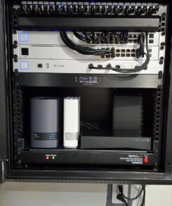 NavePoint 12U Server Rack Enclosure with Glass Door, Cooling Fan, Locks, & Removable Side Panels - 12U Wall Mount Network Cabinet 19 Inch Rack 17.7 Inches Deep 44 71Rq86qX3L