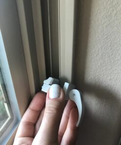 Prime-Line U 9809 Sliding Window Lock for Vinyl Windows – Easy Installation to Keep Windows Securely Closed – Diecast Construction, White (2 Pack) 1/2 in. 42 71RqMjQOI8L