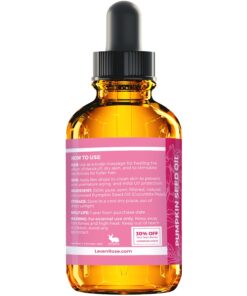 Leven Rose Pumpkin Seed Oil for Hair Growth 1 oz, 100% Pure Pumpkin Seeds Oil for Skin and Nails - Natural Pumpkin Seed Extract for Moisturizing Scalp, Dry and Rough Skin 1 Fl Oz (Pack of 1) 15 71Rr3FhgYoL