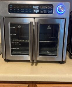 Emeril Lagasse 26 QT Extra Large Air Fryer, Convection Toaster Oven with French Doors, Stainless Steel 52 71RrUxgXnWL
