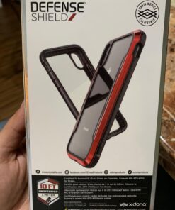 Raptic Shield, Compatible with Apple iPhone XR (Formerly Defense Shield) - Military Grade Drop Tested, Anodized Aluminum, TPU, and Polycarbonate Protective Case for Apple iPhone XR, Red 60 71RsLdRGKoL