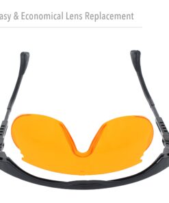 Honeywell Uvex Skyper Blue Light Blocking Computer Glasses with SCT-Orange Lens, (S1933X), S1933X-3 (3 Count) Skyper, 3-pack 19 71RsPciaRSL