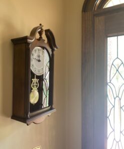 Bulova C1517 Saybrook Wall Clock, Brown Cherry 19 71Rsm7O7FiL