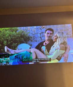 NexiGo PJ40 Projector with WiFi and Bluetooth, Native 1080P, 4K Supported, Projector for Outdoor Movies, 300 Inch, Zoomable, 20W Speakers, Home Theater, Compatible w/TV Stick, iOS, Android (Black) 81 71RssLTf7uL