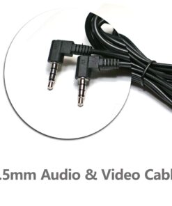 EDO Tech 10 feet Long 3.5mm AV Cable Compatible for Philips Wonnie Dual Screen Portable DVD Player Screen-to-Screen 4 71Rt 320y L