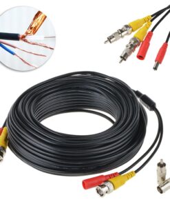 ABLEGRID® 4 Pack 100ft bnc Video Power Cable Security Camera Cable Wire Cord for CCTV dvr Surveillance System (Included 2X BNC to RCA connectors with Each Cable) 11 71RtBqMB3CL
