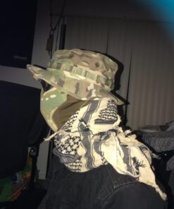 OneTigris 6" Foldable Half Face Mesh Mask Military Style Comfortable Adjustable Tactical Lower Face Protective Mask Multicam 27 71RtkXEFAL