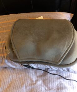 Snailax Shiatsu Massage Pillow with Heat -Deep Kneading Neck Shoulder Lumbar Calf Leg Foot Back Massager, Plush Cozy Design, Gifts for Men Woman 15.7" x 9.6" x 3.9" 48 71RuKi52qAL