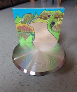 Cake Stand Revolving Cake Turntable - TangChu Heavy Duty Aluminium 12 Inch Cake Decorating Supplies with 1 Icing Spatula and 2 Comb Icing Smoother, Cake Decorating Kit, Rotating Display Stand 24 71Rv4XEweSL