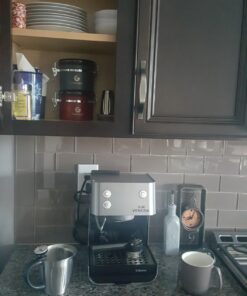 Coffee Gator Stainless Steel Coffee Grounds and Beans Container Canister with Date-Tracker, CO2-Release Valve and Measuring Scoop, Small, Gray 11oz 22 71RvGdMaL