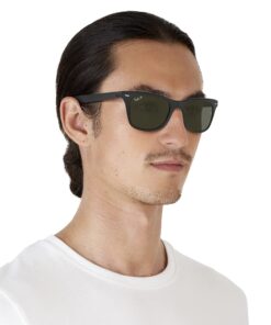 Ray-Ban Rb4195 Wayfarer Liteforce Square Sunglasses Matte Black/Polarized Green 52 Millimeters 21 71RvGlgI9kL