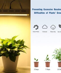 Roleadro LED Grow Light, 1200W 2nd Generation Plant Light Full Spectrum for Indoor Greenhouse Hydroponic Plants Veg and Flower 19 71Rvo8 CfZL