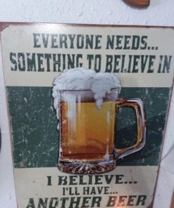 Desperate Enterprises Beer Believe in Something Tin Sign USA 40x31 cm S2390 14 71RwiI5yIdL