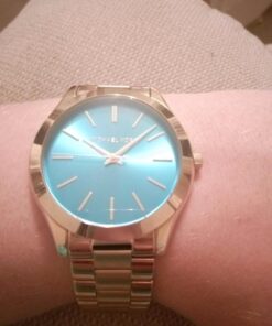 Michael Kors MK3265 Women's Slim Runway Gold-Tone Stainless Steel Bracelet Watch 19 71RwrchZA L