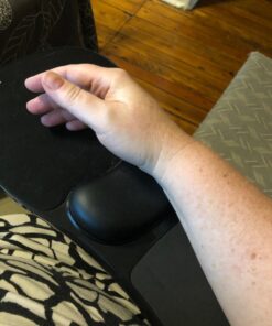 SKYZONAL Home Office Computer Arm Rest Chair Armrest Mouse Pad Mat Wrist Support Black (Please Measure Chair arm Rest Size and Confirm Our Straps Size Before Ordering) 27 71Rx D0p9sL