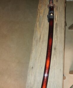 Auway 40" Orchid Tsuba Fully Handmade High Carbon Steel Full Tang Blade Real Japanese Katana Samurai Swords 21 71Rx29na5RL