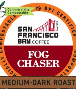 Alternative view of San Francisco Bay Compostable Coffee Pods - Fog Chaser (80 Ct) K Cup Compatible including Keurig 2.0, Medium Dark Roast 80 Count (Pack of 1)
