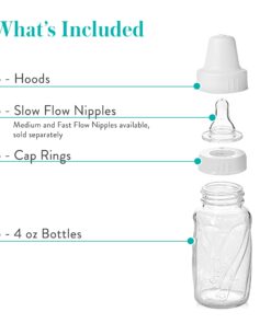 Evenflo Feeding Classic Glass Twist Bottles, 4 Ounce (Pack of 6) 17 71RygJAGwmS