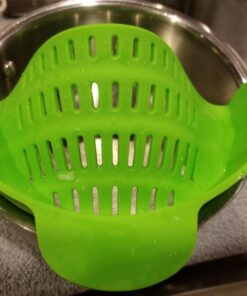 Kitchen Gizmo Snap 'N Strain Strainer, Clip On Silicone Colander, Fits all Pots and Bowls - Lime Green 45 71RyhXTOlnL