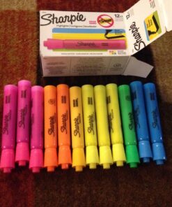 SHARPIE Tank Style Highlighters, Chisel Tip, Assorted, Box of 12 29 71Ryi50qZoL
