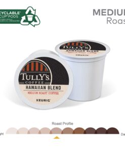 Tully's Coffee Hawaiian Blend, Single-Serve Keurig K-Cup Pods, Medium Roast Coffee Pods, 72 Count 18 71Rzgz7wdL
